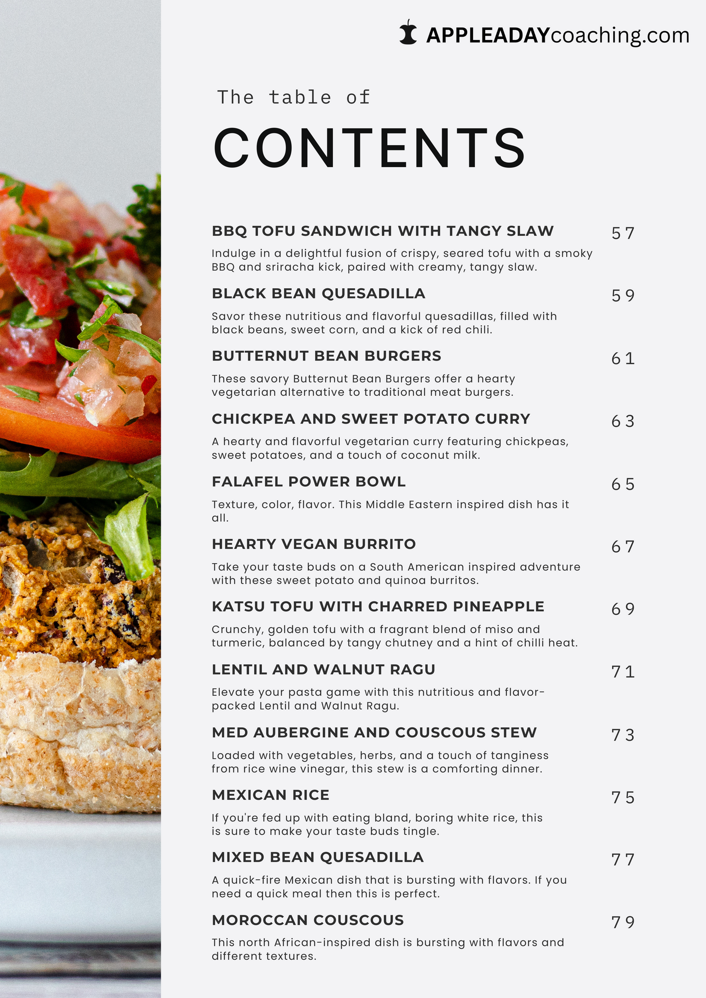 Vegan Recipe eBook